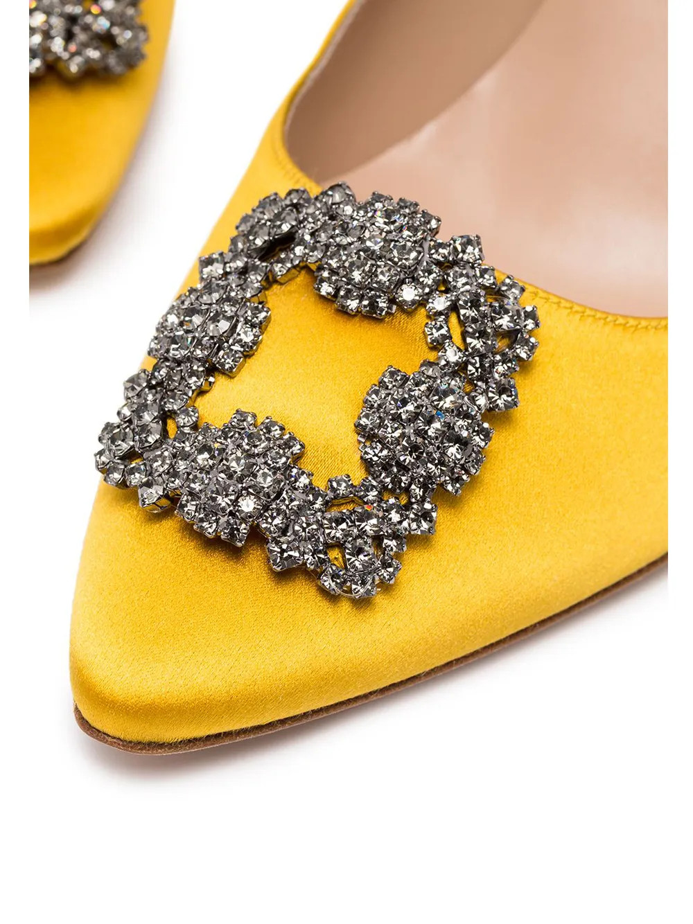 Hangisi 90mm appliqué satin pumps | Farfetch (US)