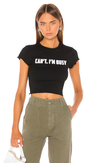 Jen Lettuce Baby Tee in Black | Revolve Clothing (Global)