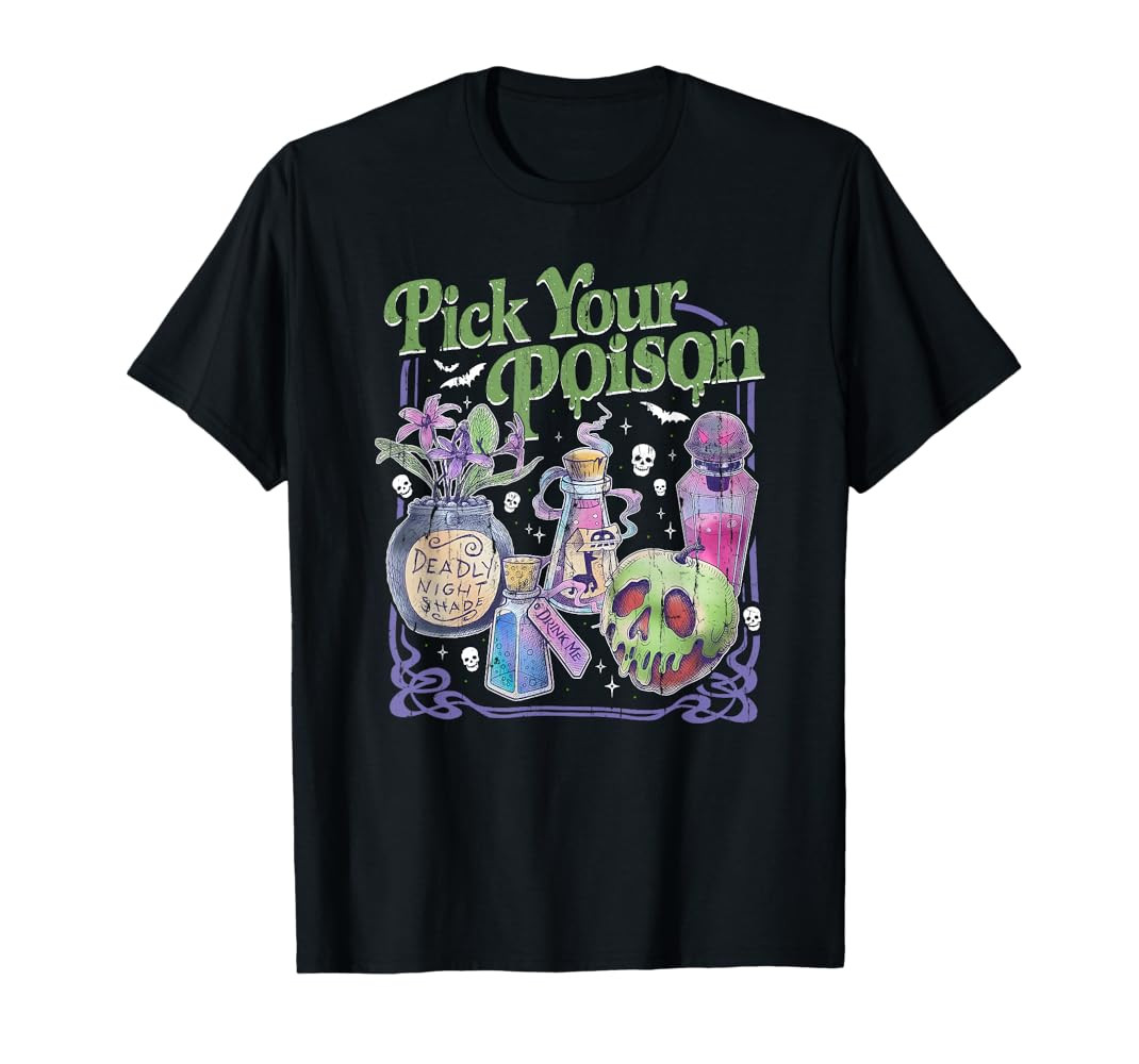 Pick Your Poison, Vintage Princess Halloween T-Shirt | Amazon (US)