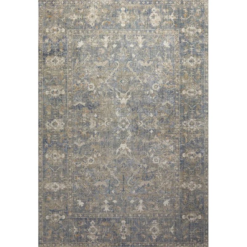 Chris Loves Julia x Loloi Rosemarie Oriental Sand/Lagoon/Off White Area Rug | Wayfair North America