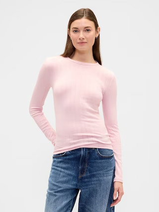 Ribbed Crewneck T-Shirt | Gap Factory