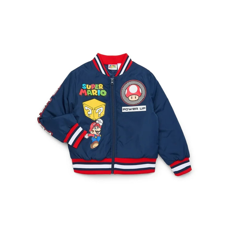 Super Mario Boys Bomber Jacket, Sizes 4-12 | Walmart (US)
