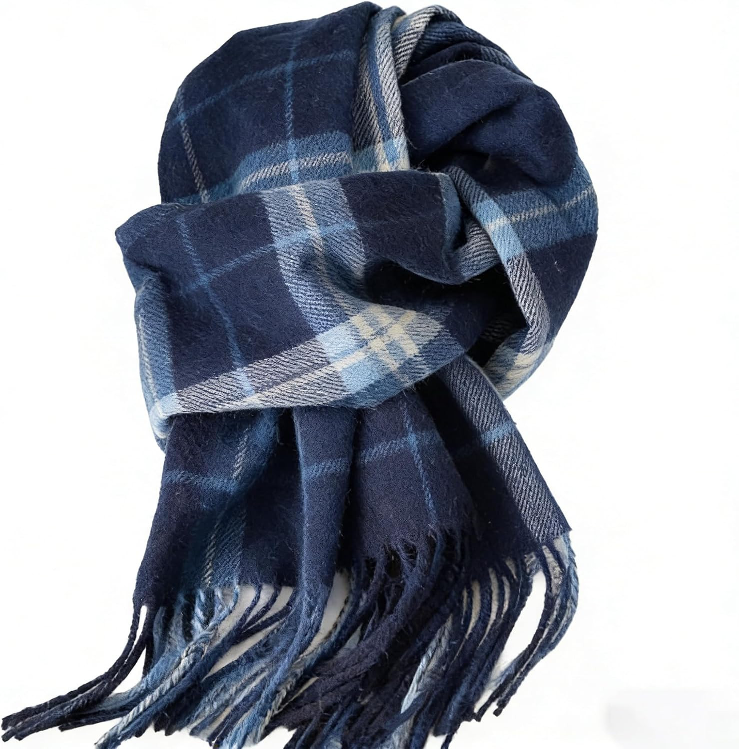Unisex Checked-Plaid Scarf, Long Winter-Warm Soft Scarf for Cold Weather | Amazon (US)