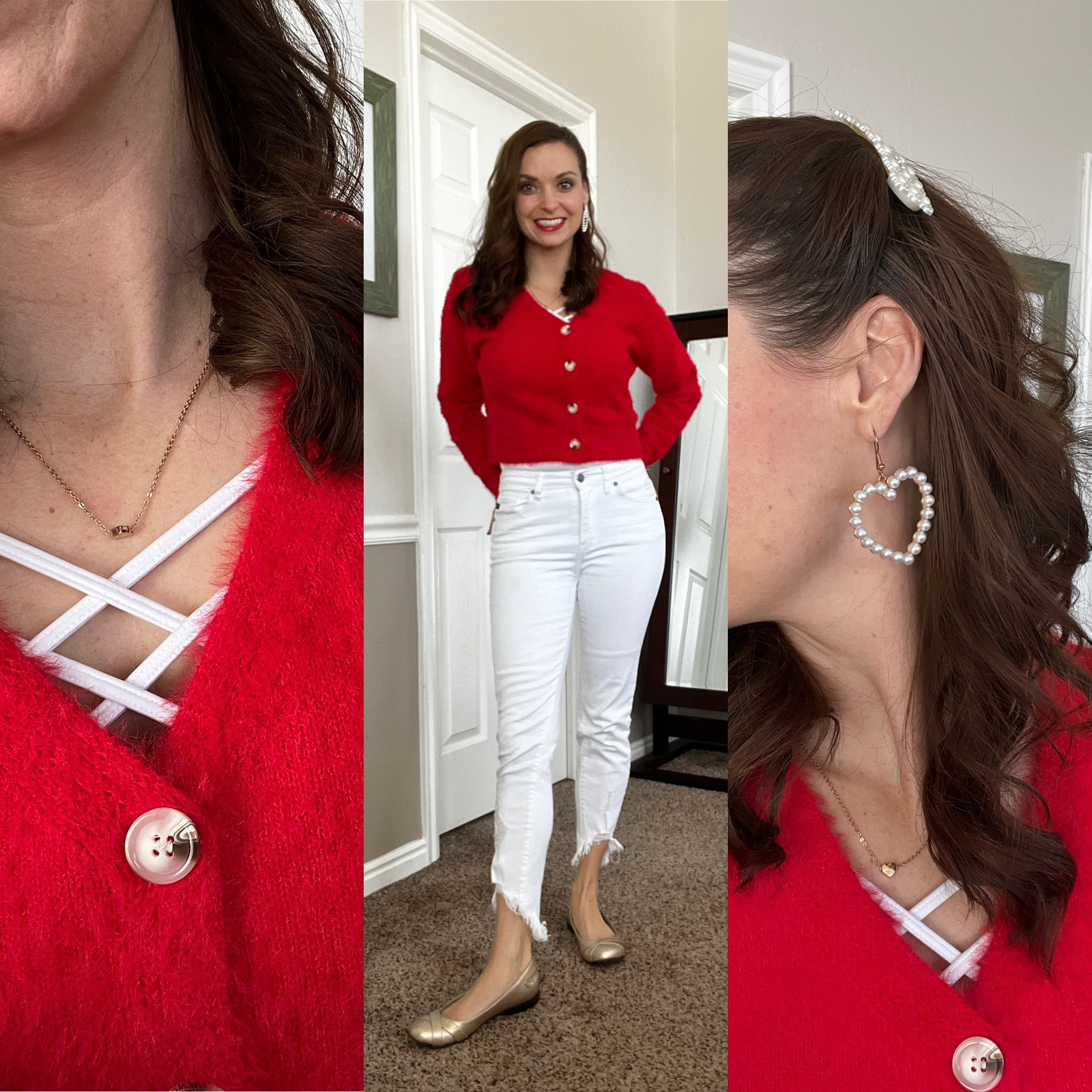 Red and white outfit! 

#LTKshoecrush #LTKstyletip #LTKSeasonal