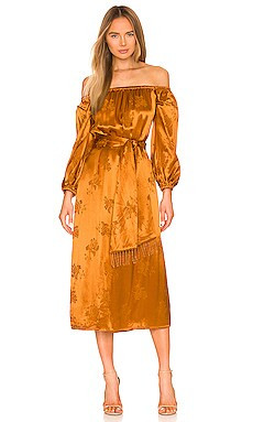 House of Harlow 1960 x REVOLVE Rosito Midi Dress in Copper from Revolve.com | Revolve Clothing (Global)