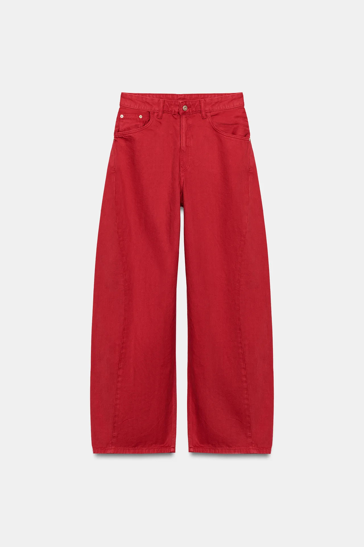 TRF MID-RISE BAGGY OVERSIZE SEAMED JEANS | Zara US
