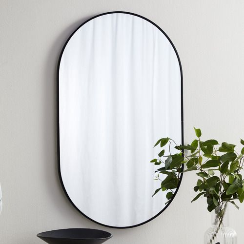 Temple & Webster Tate Oval Metal Framed Wall Mirror | Temple & Webster AU