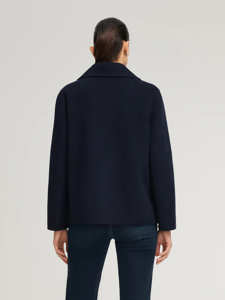 100% Wool Double-Faced Women Coat | GOELIA