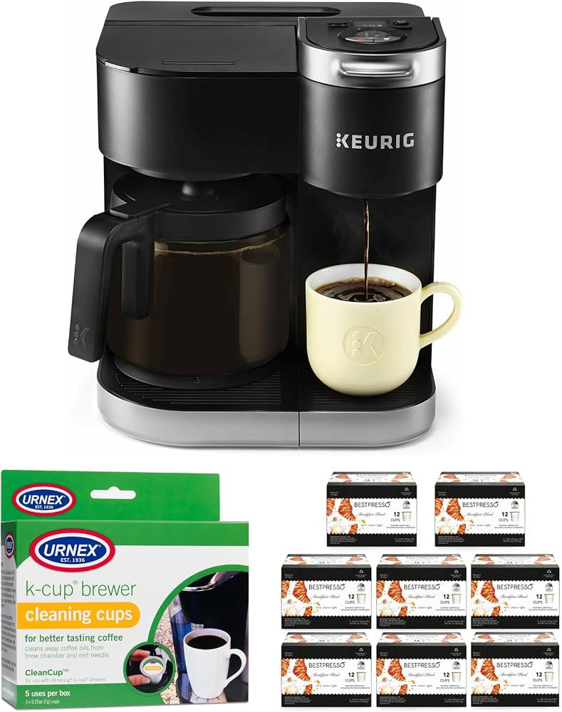 Keurig K-Duo Single Serve and Carafe Coffee Maker with 96-Count Variety Pack Single Serve K-Cup S... | Amazon (US)