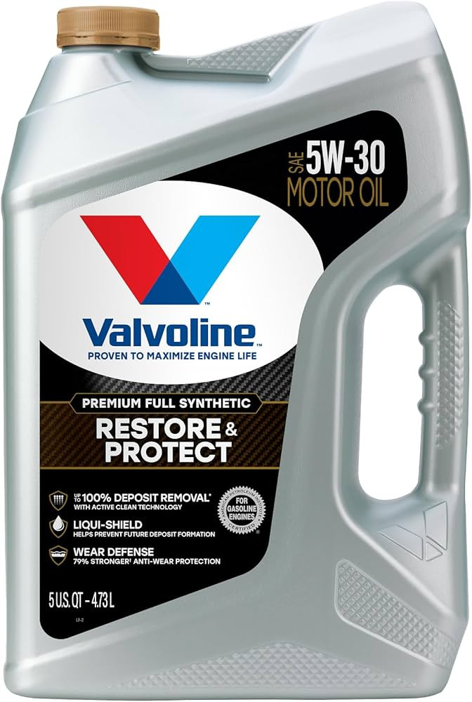 Valvoline Restore & Protect Full Synthetic 5W-30 Motor Oil 5 Quart | Amazon (US)