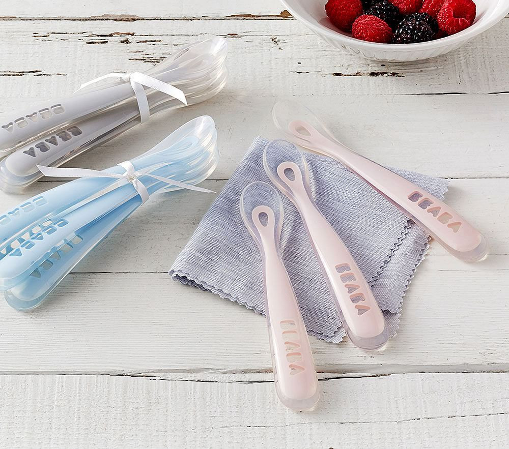 BEABA Soft Spoons, Set of 3 Pink | Pottery Barn Kids