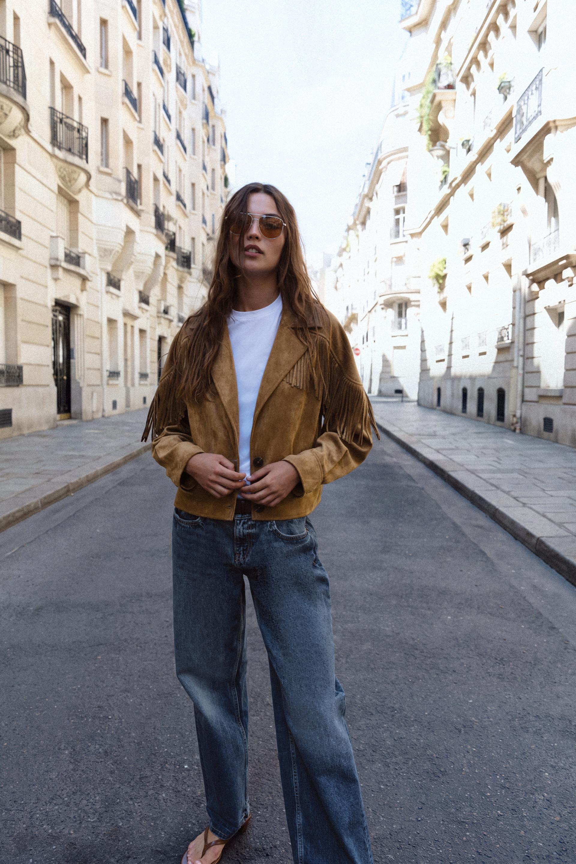 Zara - Organza Hoodie Jacket - Women - Brown - Women | Zara US