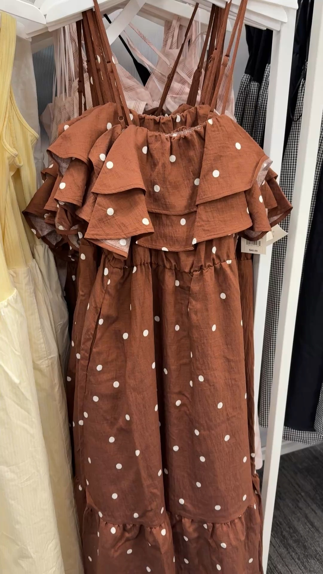 This cute ruffle maxi dress is only $28 right now! 😍

#target #targetsale #targetdress #targetstyle #polkadots #springdress 

#LTKMidsize #LTKSaleAlert #LTKPlusSize