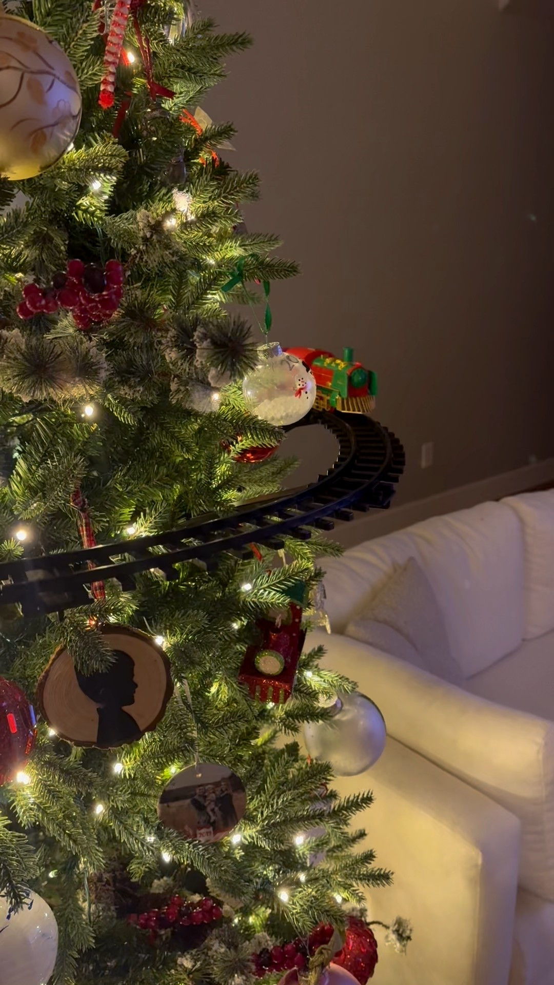 Quite possibly my favorite thing we have out at Christmas! 🎄 This adorable Christmas train was so easy to put together, plays music and makes sounds (but you can switch that off if you’d prefer), and truly makes our tree magical! 

#LTKSeasonal #LTKKids #LTKHoliday
