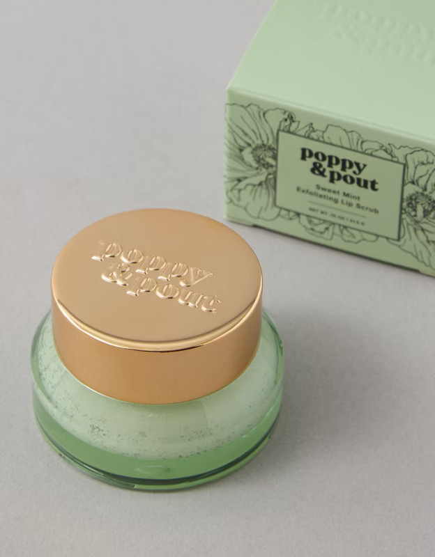 Poppy & Pout Sweet Mint Exfoliating Lip Scrub | American Eagle Outfitters (US & CA)