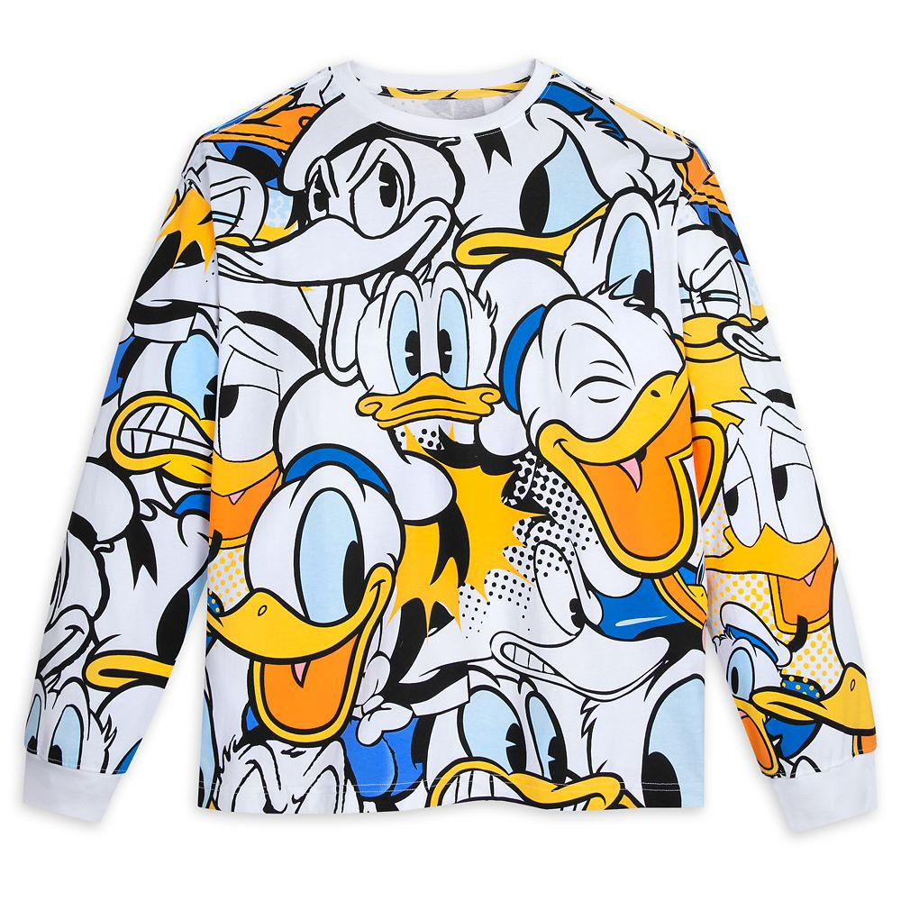 Donald Duck Long Sleeve T-Shirt for Adults | Disney Store