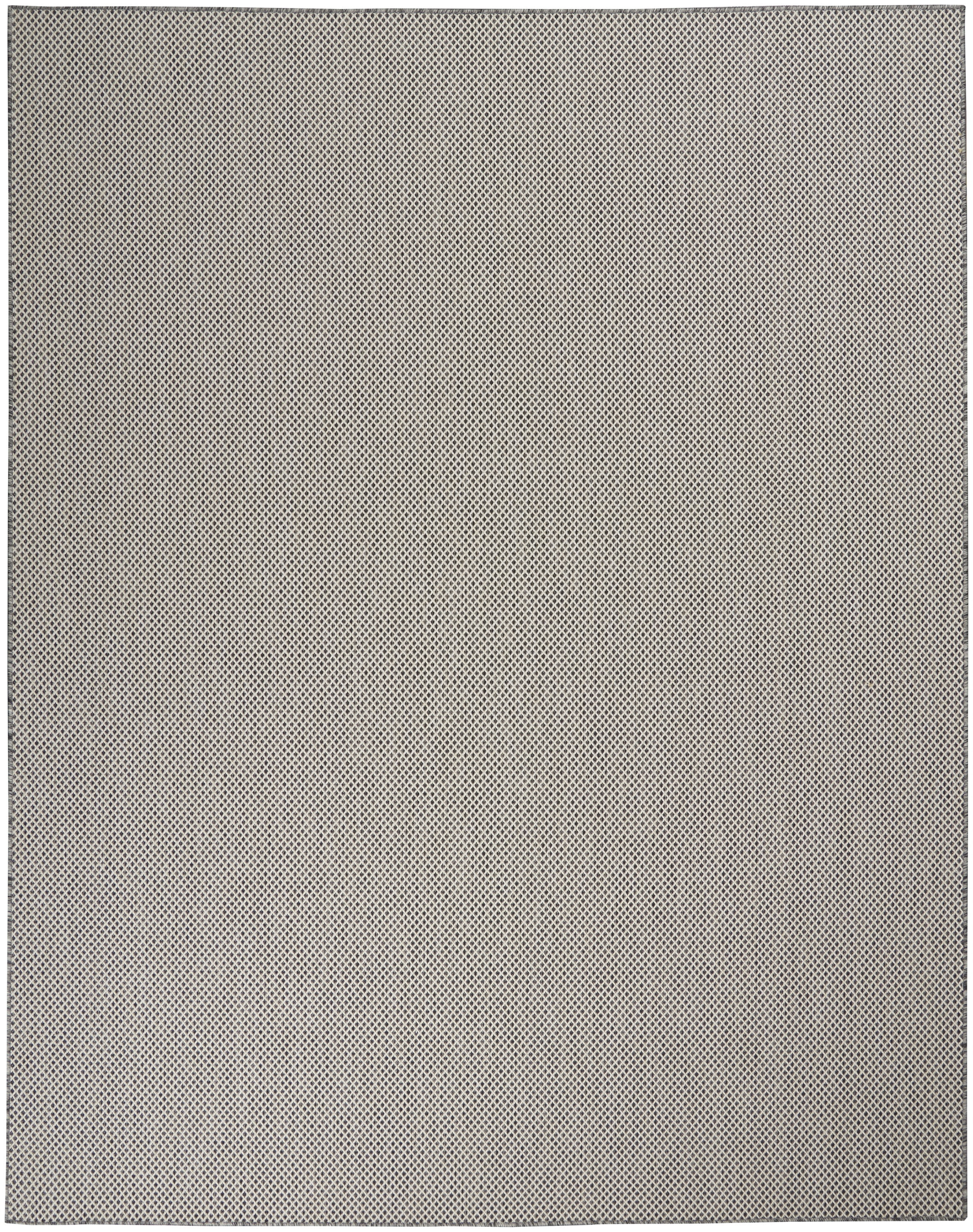 Nourison Courtyard Indoor/Outdoor Ivory Charcoal 8' x 10' Area Rug, (8x10) - Walmart.com | Walmart (US)