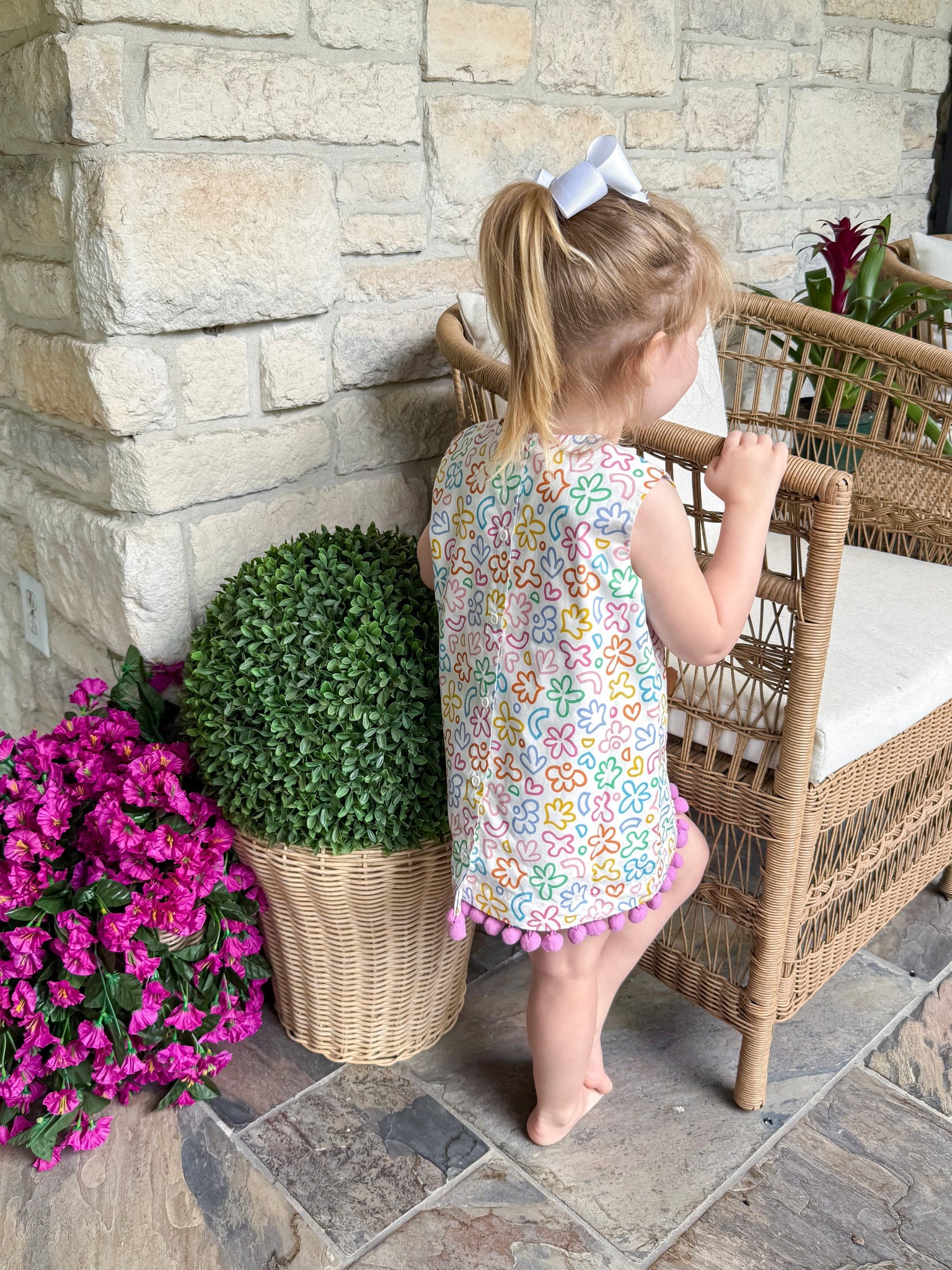 Precious toddler and little girls dress. This dress is convertible and so cool! Comes with 3 interchangeable ruffles. Isla is in the 3T (runs TTS)

#nellajunelittles

#LTKKids #LTKBaby #LTKStyleTip