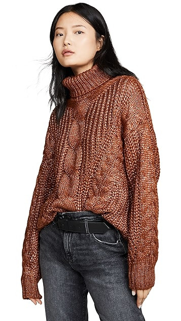 Cable Turtleneck Sweater | Shopbop