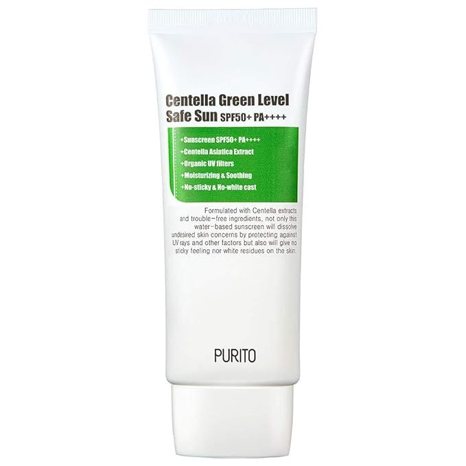 PURITO Centella Green Level Safe Sun SPF50+ PA++++,Sunscreen for face, Broad Spectrum UVA1,2,UVB,... | Amazon (US)
