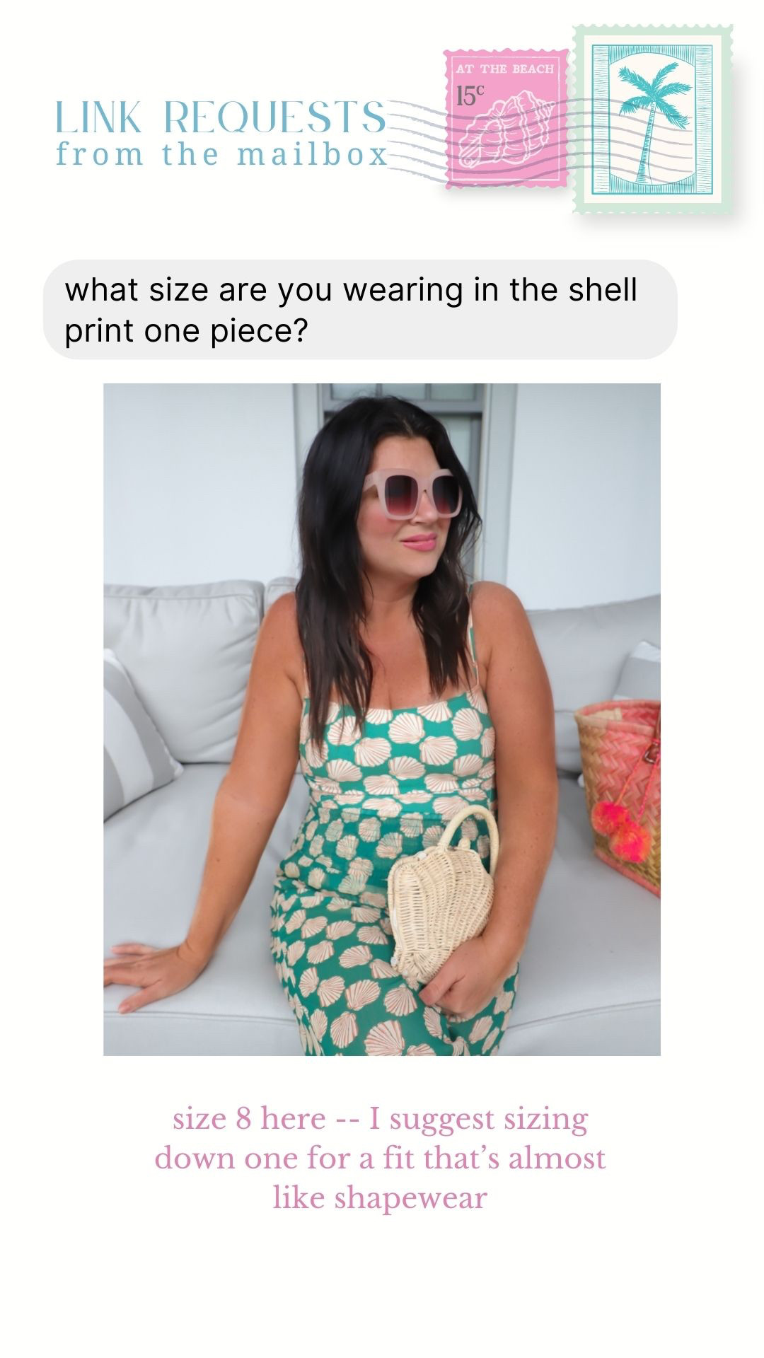 shell print swim wear 
resort wear swimsuit  

 #LTKMidsize #LTKSwim #LTKTravel