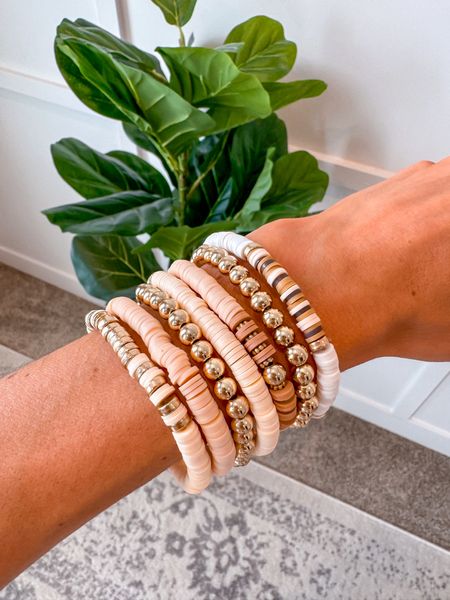 How cute are these Amazon stacked beaded bracelets- obsessed!! 

#LTKFindsUnder50 #LTKStyleTip #LTKParties
