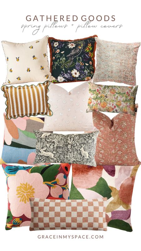 Spring is almost here!! Check out this round up beautiful spring pillows and pillow covers, from cottage style to modern or boho, there is something for everyone!

#LTKhome #LTKSeasonal #LTKunder100