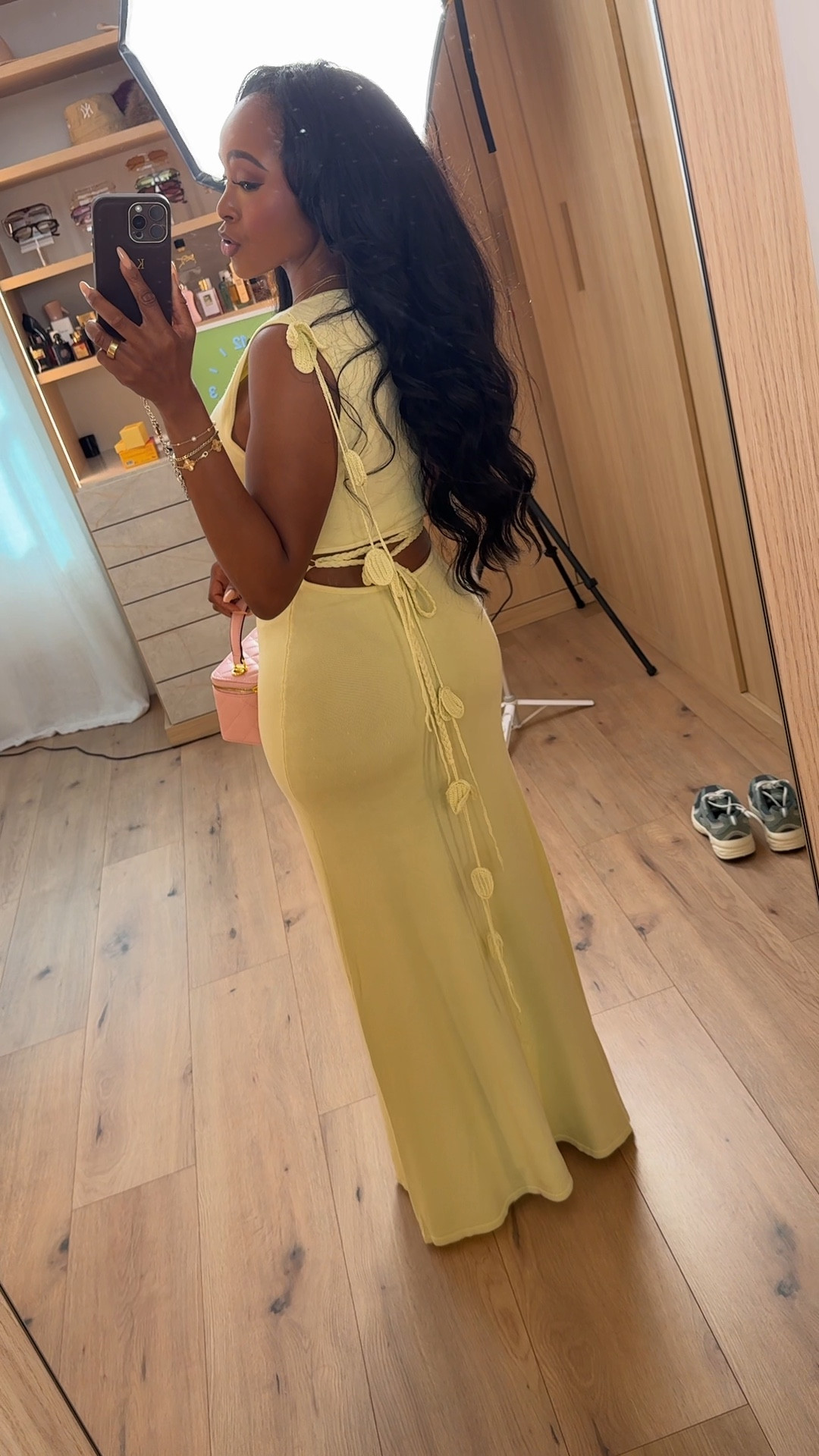 Scroll to shop this soft statement outfit featuring a buttery yellow open-back maxi dress with delicate tie details for an effortlessly feminine look. The flowing silhouette and warm pastel tone create a timeless piece you can style for multiple occasions, making it a smart wardrobe staple where the cost per wear keeps dropping over time.

Perfect for vacation dinners, summer events, brunch, date night, or warm-weather celebrations.

5'4" | 138 lbs | 34D bust | 27" waist | 40" hips

Follow me on Instagram and YouTube @kirasfashionfinds

#LTKootd #LTKvlog #LTKSpringSale