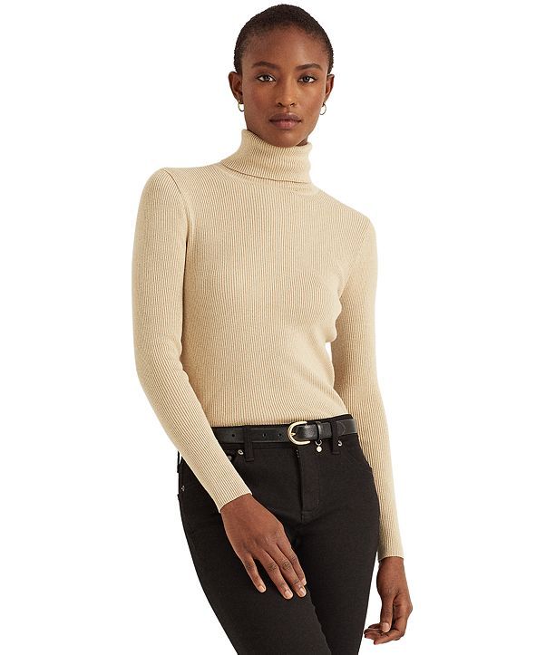 Lauren Ralph Lauren Ribbed Turtleneck Sweater & Reviews - Sweaters - Women - Macy's | Macys (US)