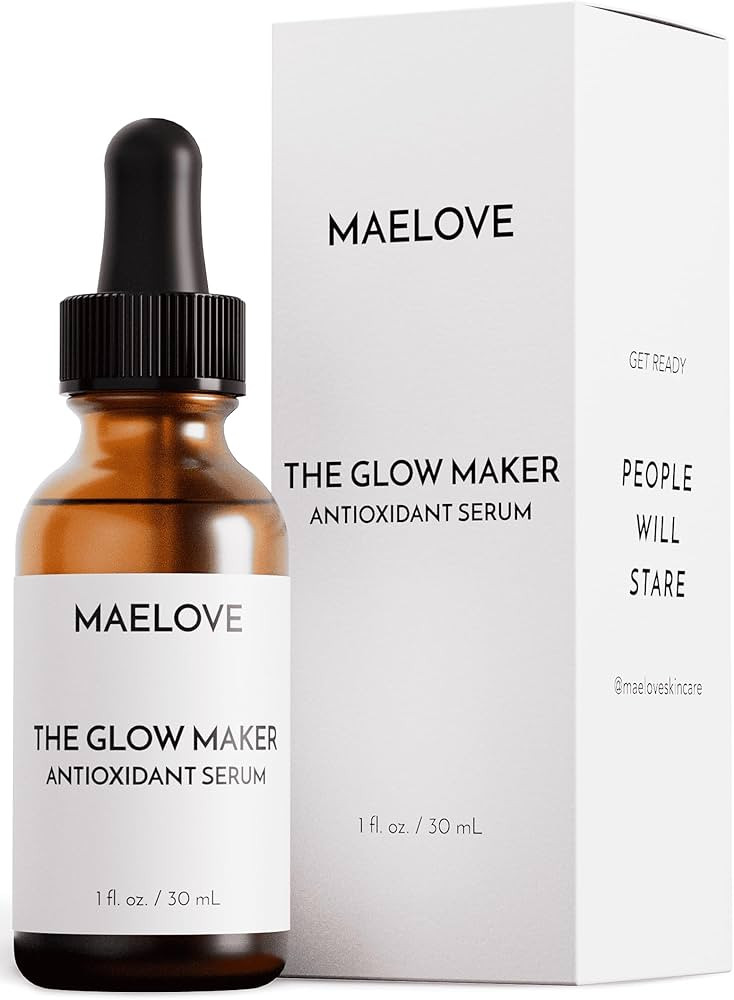 MAELOVE Glow Maker Vitamin C Serum with Vitamin E, Ferulic Acid & Hyaluronic Acid, Award-Winning ... | Amazon (US)