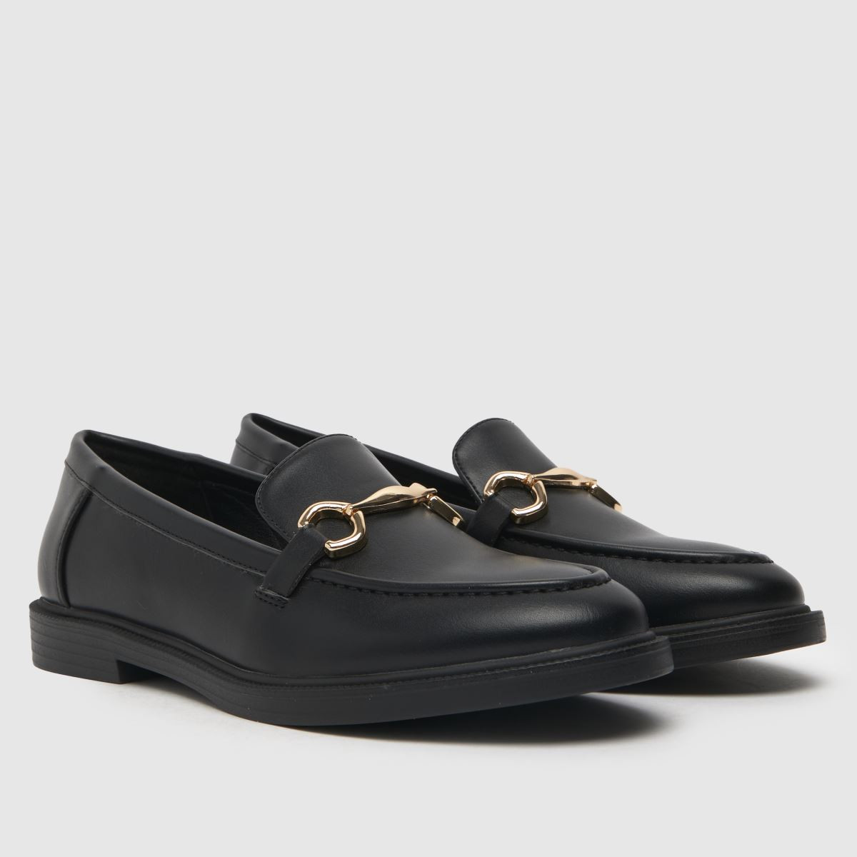 Womens Black schuh Leticia Snaffle Loafer Flat Shoes | schuh | Schuh