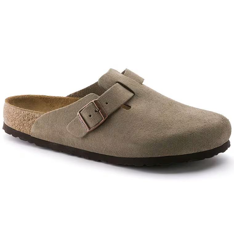 Boston Soft Footbed Suede Leather Taupe | BIRKENSTOCK | Birkenstock USA