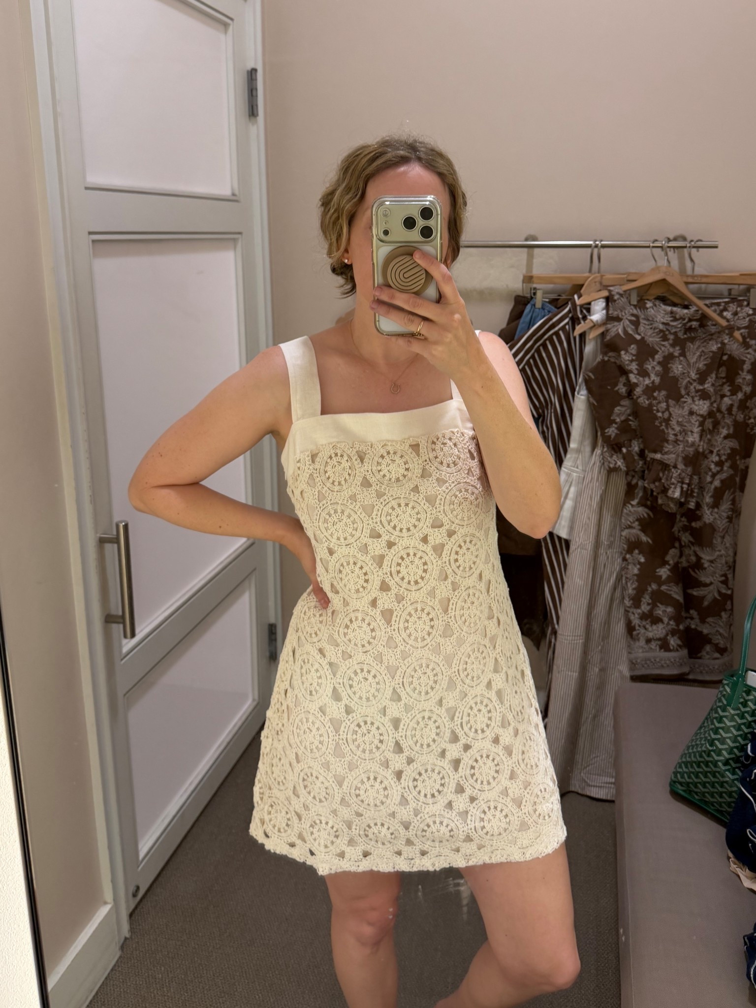 Wearing a size 6 in dress