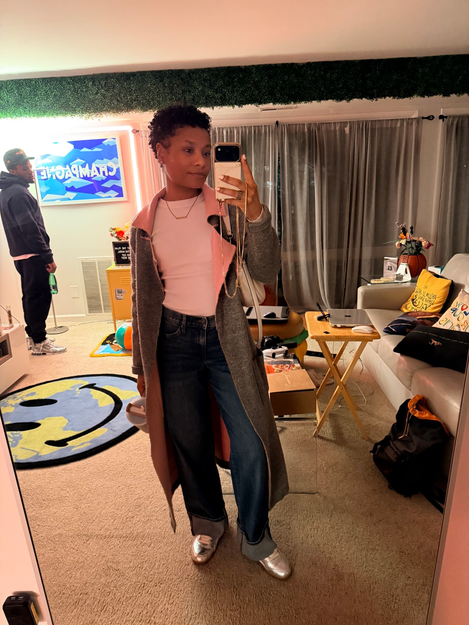 Wearing my favorite jeans and sweater combo. And paired it with this pink/gray duster that I’ve had for years. This was perfect for a warmer winter night.

#LTKSpringSale #LTKSeasonal #LTKootd