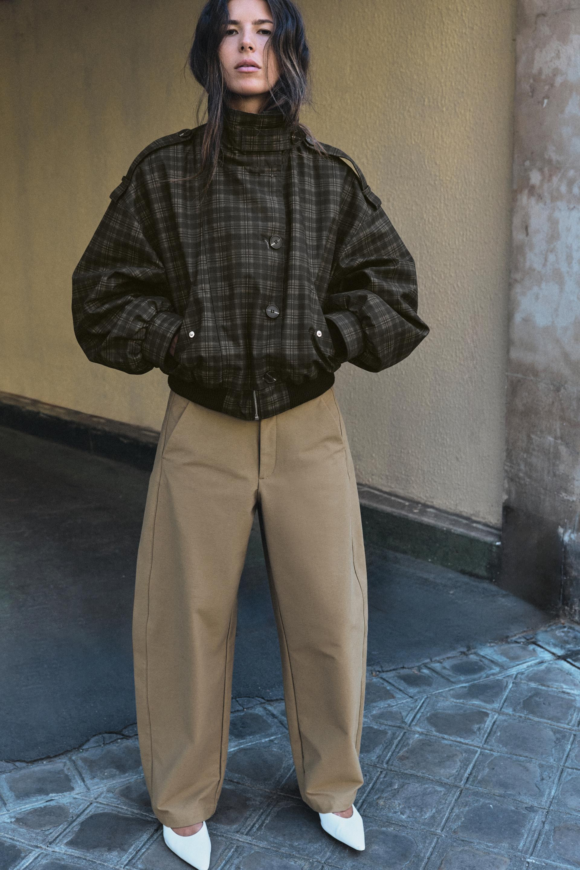 PLAID BOMBER JACKET | Zara US
