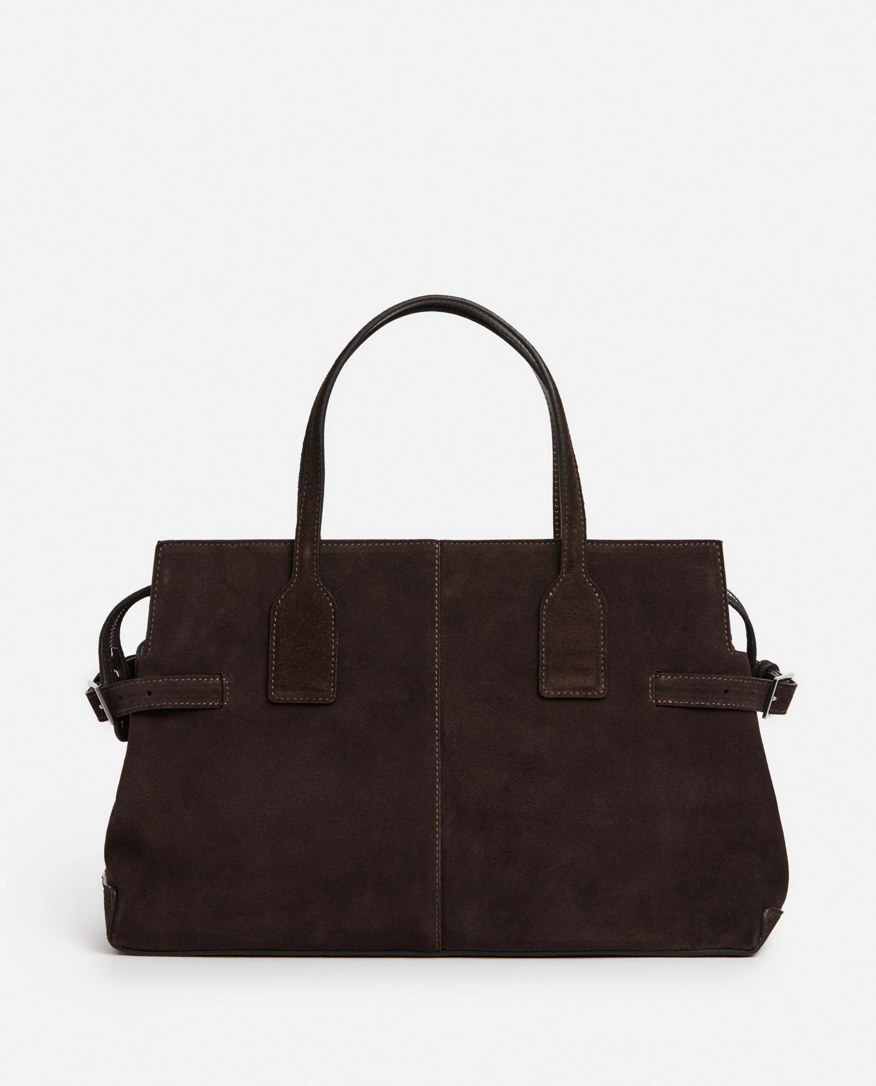 Lisa Bowler Bag Suede Chocolate Bag | Flattered