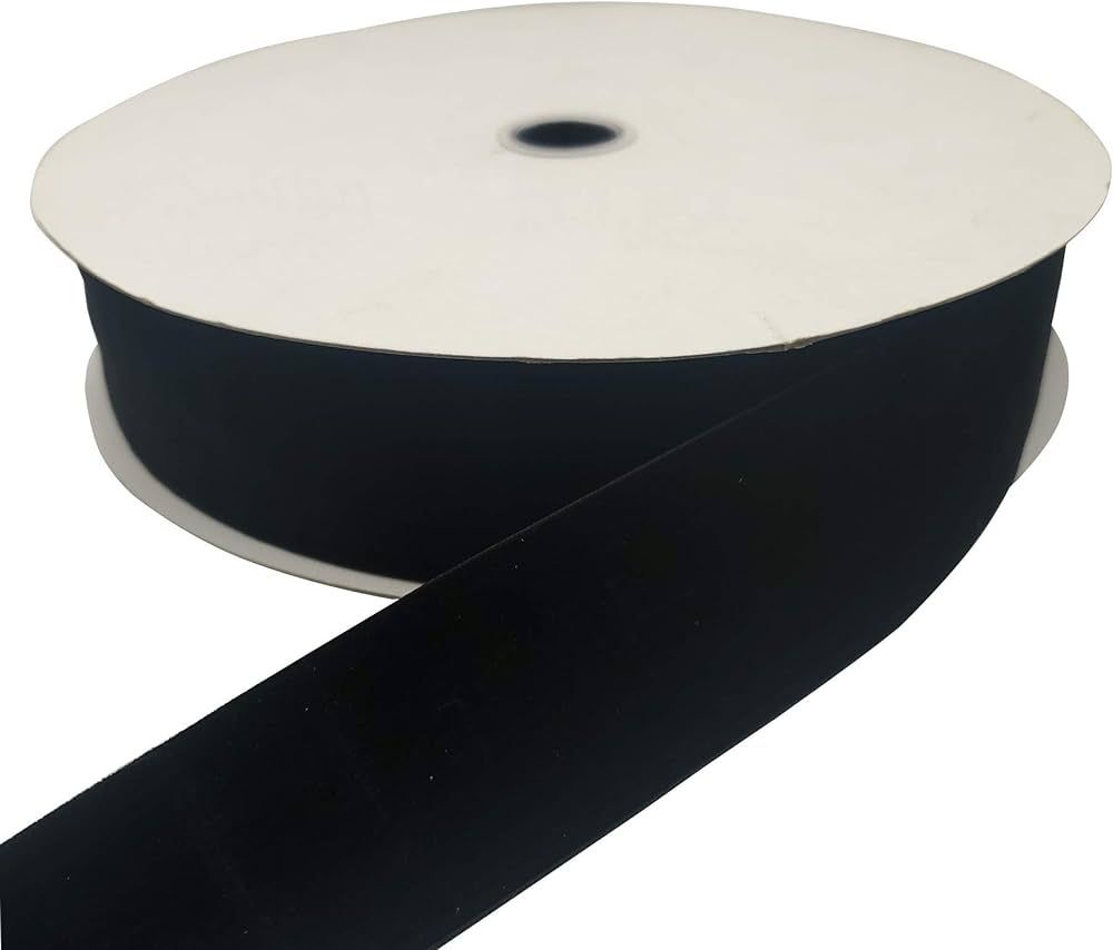 10 Yards Velvet Ribbon Spool (Black, 2") | Amazon (US)