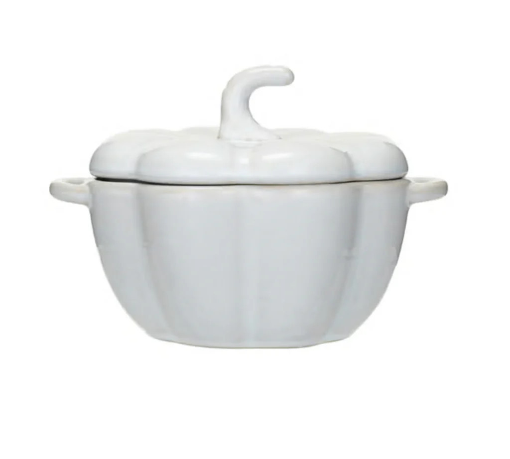 Pumpkin Baker w/ Handles / White | Ama La Vita