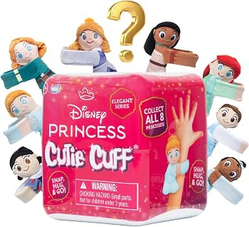 Disney Princess Elegant Edition Cutie Cuffs Series 2 \u2013 Mystery Plush Slap Bracelet \u2013 8 ... | Amazon (US)