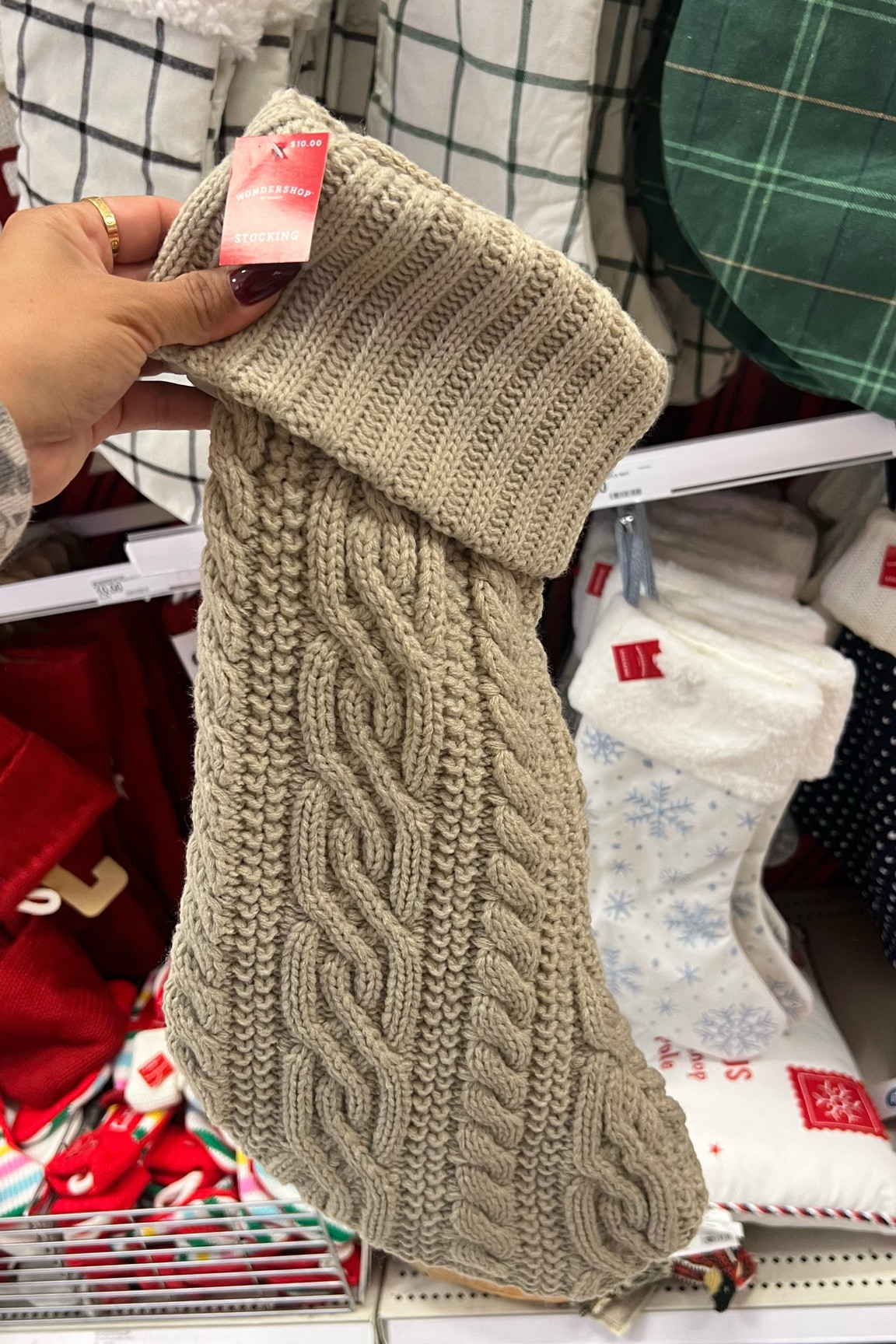 If you're doing neutrals this stocking is perfect. A beautiful taupe shade  

#LTKHoliday #LTKHome #LTKSeasonal