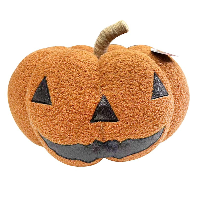 Halloween Jack-O-Lantern Shaped Throw Pillow | At Home