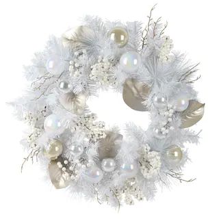 24" Ornament, Leaf & Pine Needle Wreath by Ashland® | Michaels Stores