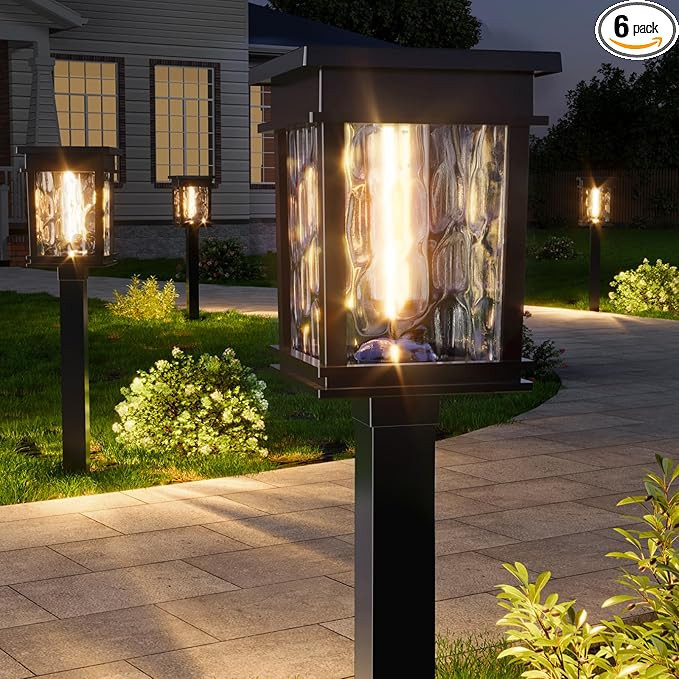 XMCOSY+ Solar Pathway Lights Outdoor, Adjustable Warm & Cool White, 50 Lumens Bright Garden Light... | Amazon (US)