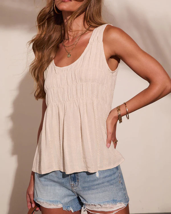 Lariah Linen Blend Tank Top | VICI