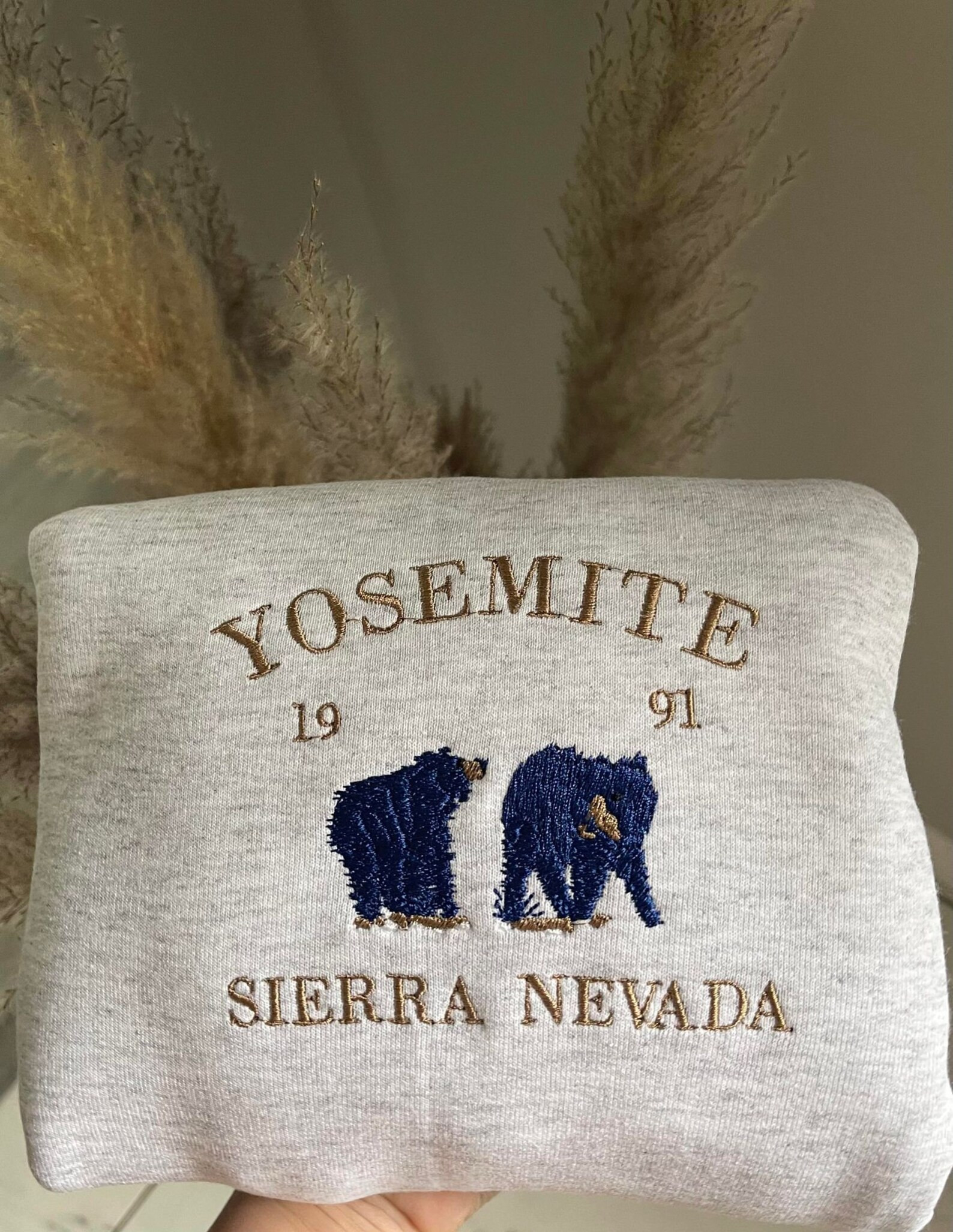 Yosemite Sierra Nevada Embroidered Sweater - Etsy | Etsy (US)