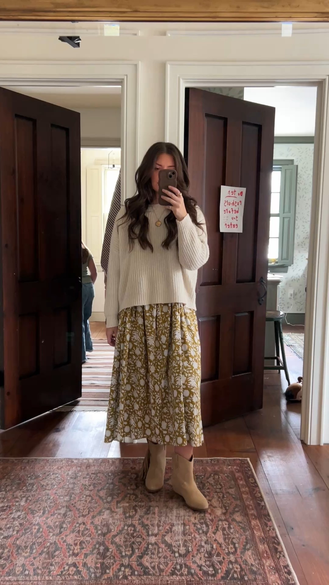 A favorite Amazon dress, worn as a skirt