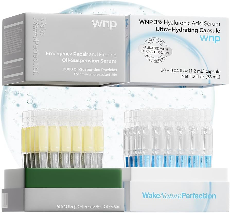 WNP serum set: Ultra Hydrating Serum 3% 4D Hyaluronic Acid +Emergency Repair Firming Oil-Suspensi... | Amazon (US)