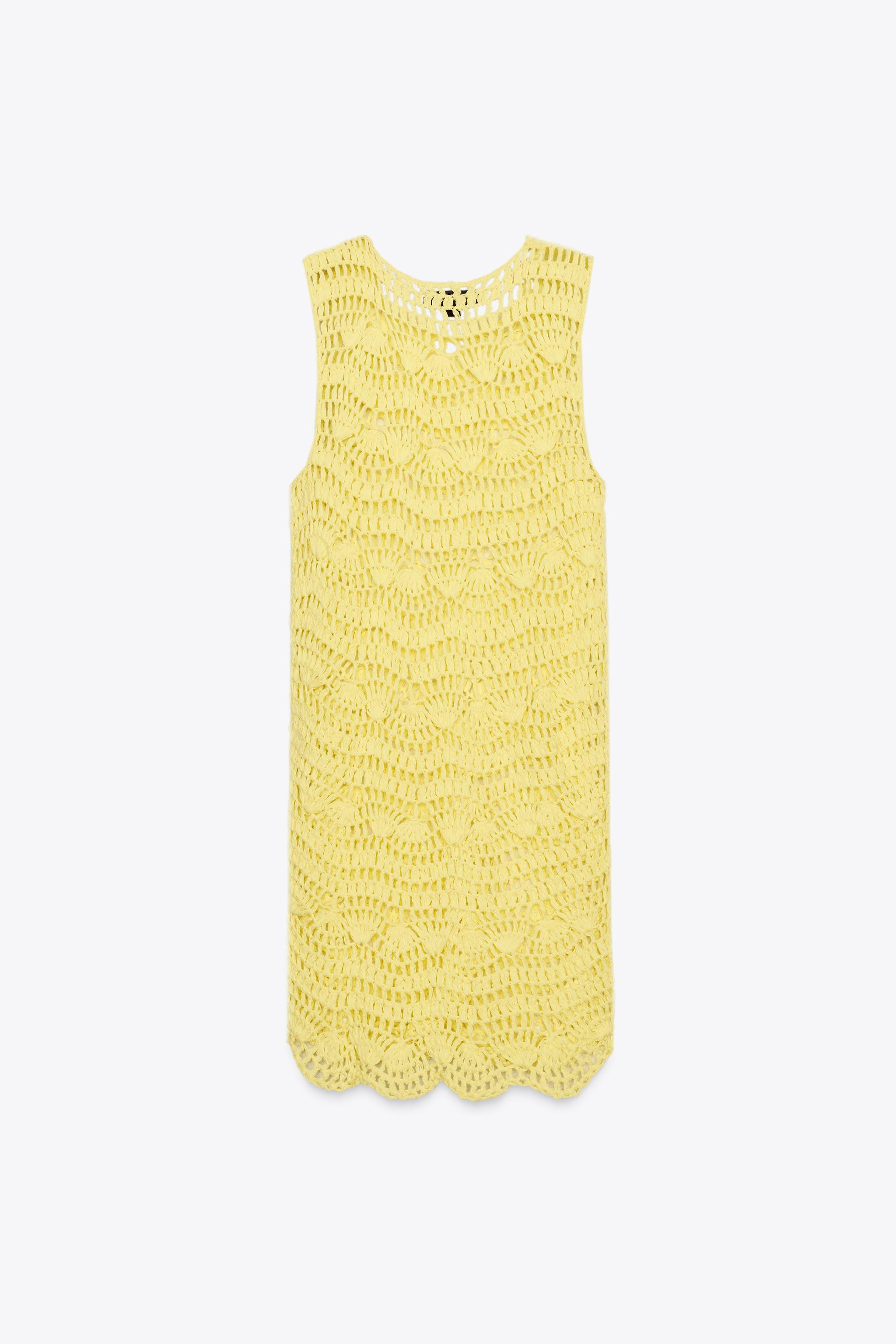 OPEN KNIT MINI DRESS | Zara UK