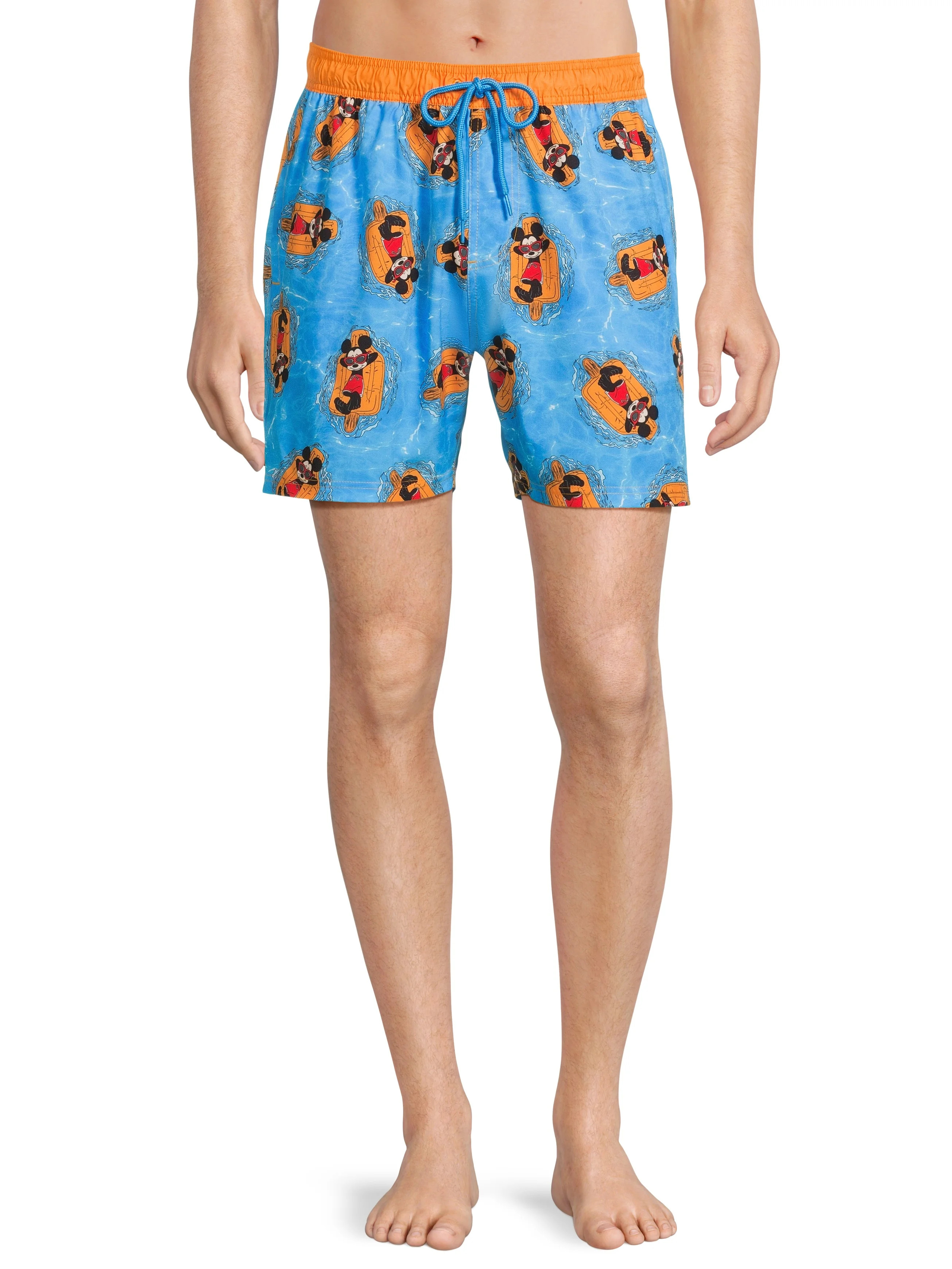Disney Mickey Mouse Chillin' Men's & Big Men's Swim Trunks, Size S-3XL | Walmart (US)