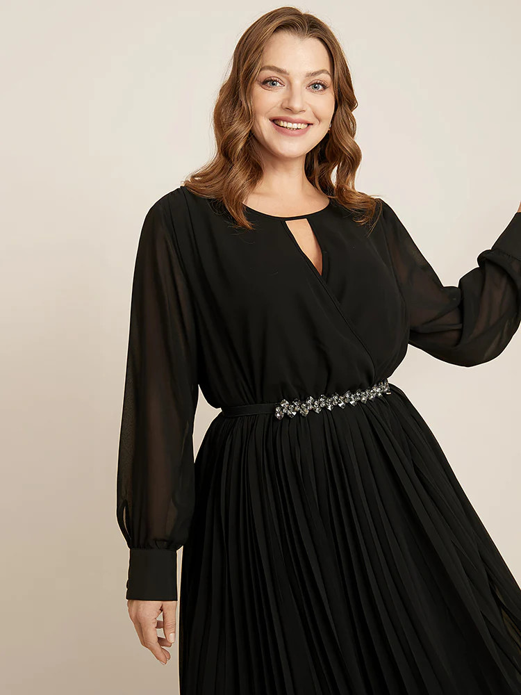 Rhinestone Crystal Decor Elastic Bridal Belt | Bloomchic